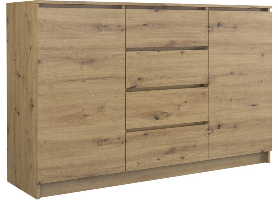 TOPESHOP Kommode Moderne Grifflose Schubladenkommode