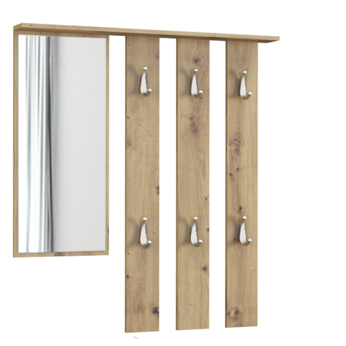 TOPESHOP Wandgarderobe Wandgarderobe mit großem Spiegel