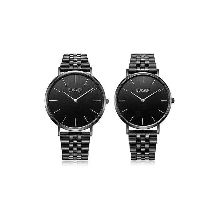 BURKER Quarzuhr »Das Perfekte Partner Geschenk – Burker Adam & Eve, Herrenuhr und Damenuhr, Jahrestag, Geburtstag, Valentinstag Frauen und Männer, Pärchen Uhr für Damen & Herren« - Ibonto.de