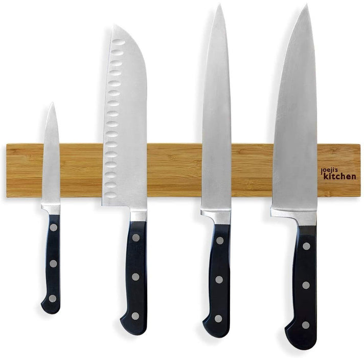 JOEJI’S KITCHEN Magnet-Messerblock »Joejis Magnetleiste Messer aus Bambus 40cm Magnet Messer Halterung ideal für Küchenmesser & Zubehör Magnetleiste Messer Selbstklebend für die Wand Messer Magnetleiste - Ibonto.de