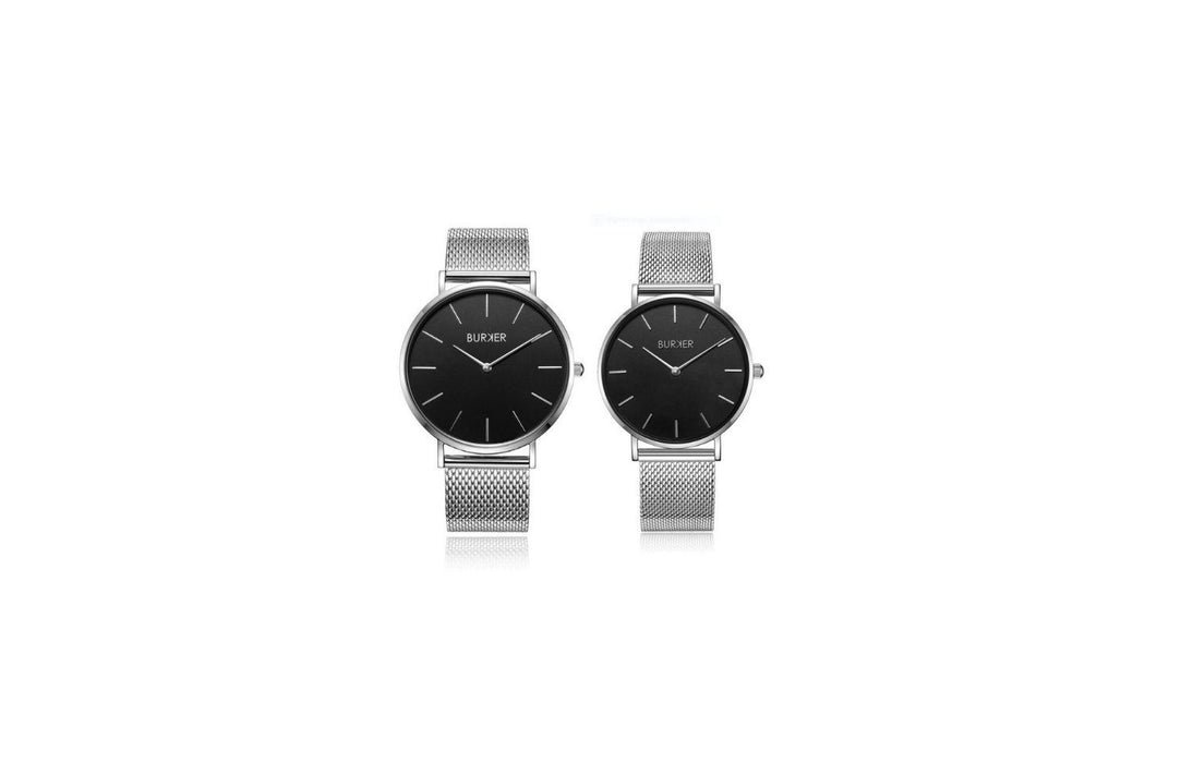 BURKER Quarzuhr »Das Perfekte Partner Geschenk – Burker Adam & Eve, Herrenuhr und Damenuhr, Jahrestag, Geburtstag, Valentinstag Frauen und Männer, Pärchen Uhr für Damen & Herren« - Ibonto.de