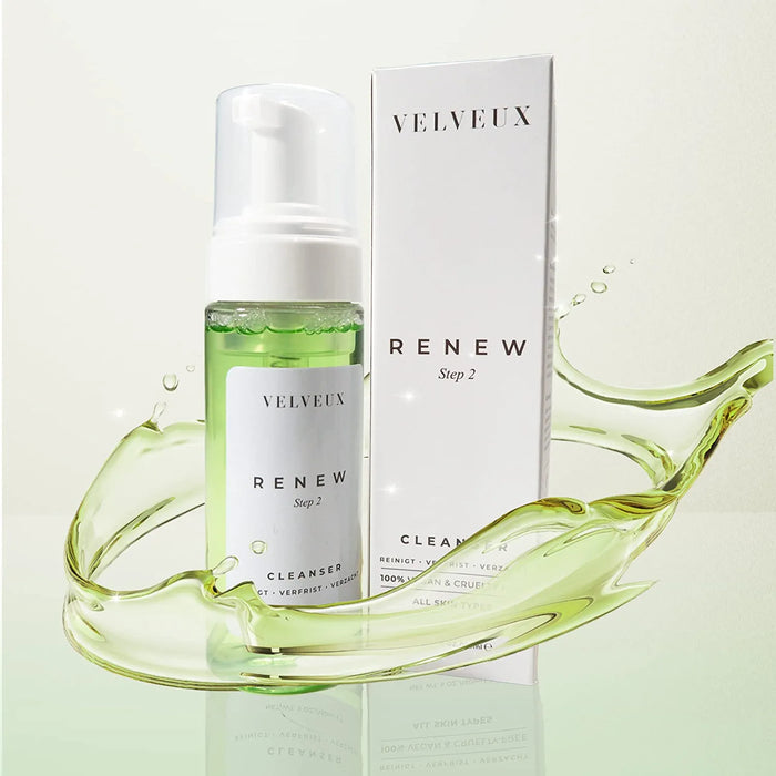 Velveux Schaumreiniger | Gesichtsreiniger - Gesichtswasser | Gesichtsreiniger | Für empfindliche Haut | Akne | Trockene Haut | Hautpflege - Ibonto.de