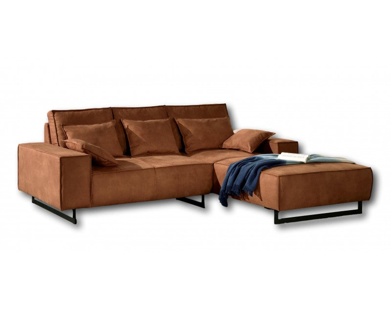 ALCOS FURNITURE Ecksofa klein mit Kopf- bzw. Rückenverstellung, wahlweise mit Bettfunktion, Bettkasten - Ibonto.de