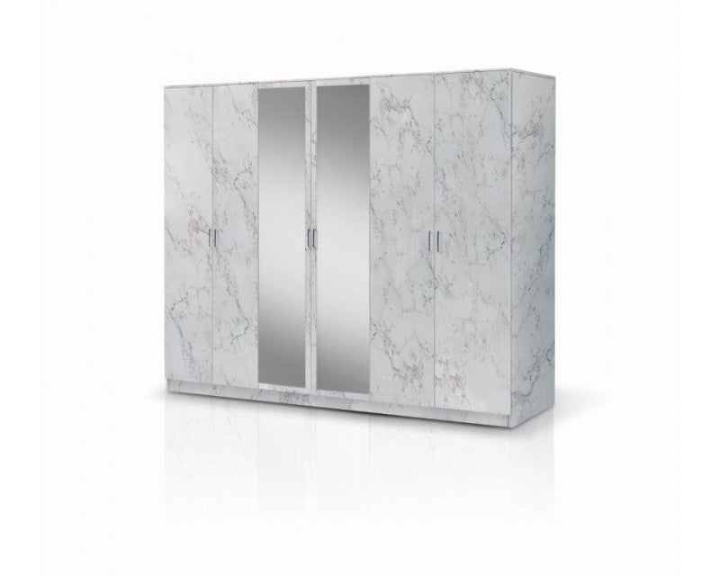 ALCOS FURNITURE Kleiderschrank mit Spiegel Viel Platz für Bekleidung und Accessoires - Ibonto.de