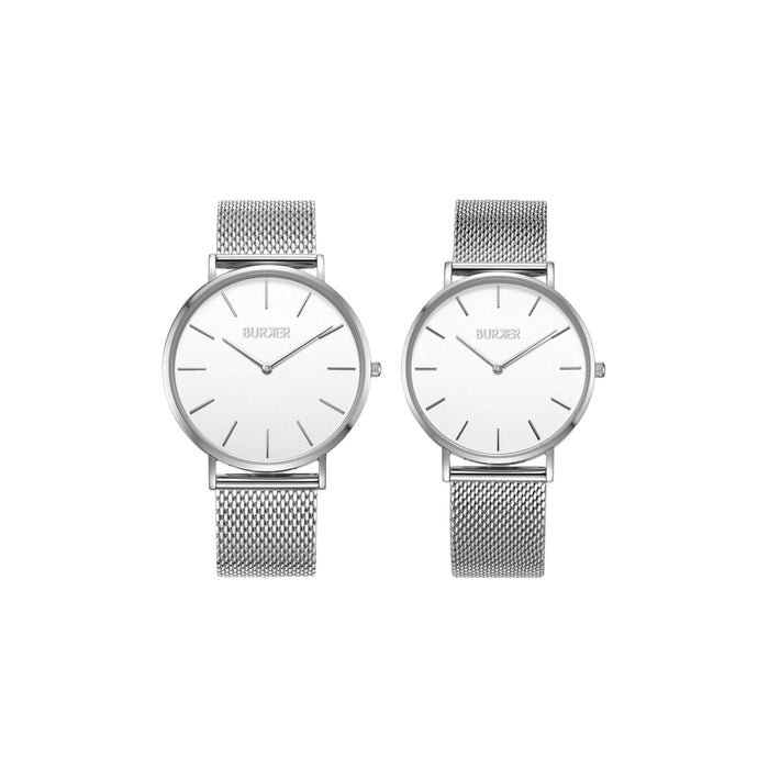 BURKER Quarzuhr »Das Perfekte Partner Geschenk – Burker Adam & Eve, Herrenuhr und Damenuhr, Jahrestag, Geburtstag, Valentinstag Frauen und Männer, Pärchen Uhr für Damen & Herren« - Ibonto.de