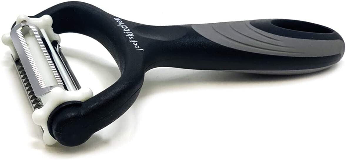 3-in-1-Schäler mit gerader Kante, Kartoffelschäler und Gemüseschäler in Schwarz - Ibonto.de