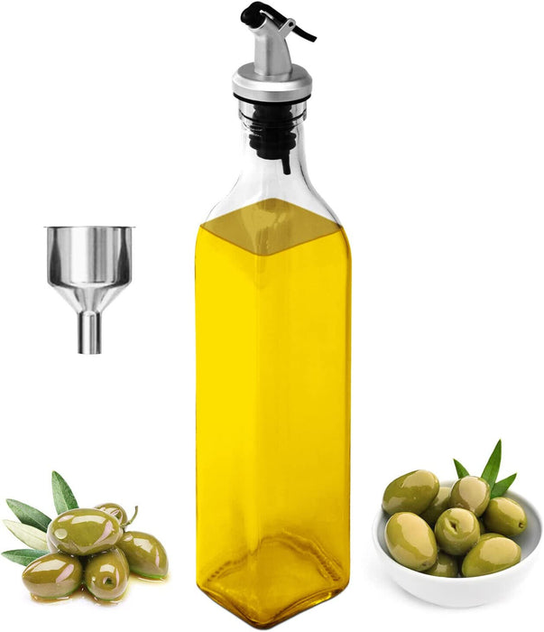 Joejis Ölflasche mit Ausgießer 3 in 1 Set Flaschen Öl Dosierer mit 500 ml - Ibonto.de