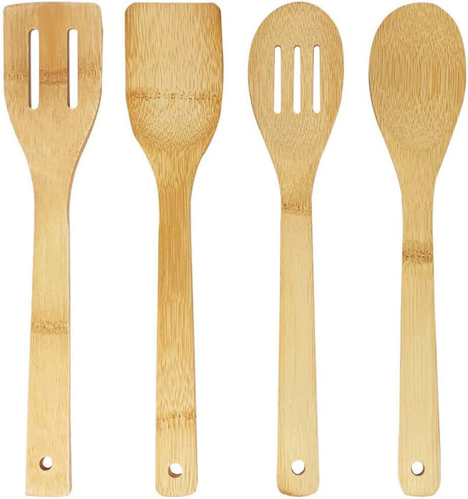 Joejis Küchenutensilien aus Bambus Koch Set aus Holz 4 Widerstandsfähige - Ibonto.de
