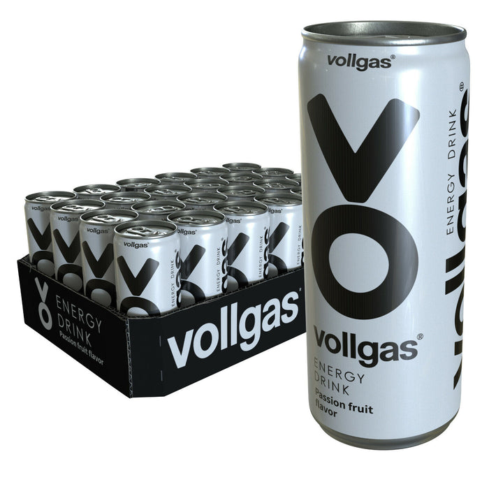 Vollgas Energy Drink - Koffeinhaltiges Erfrischungsgetränk mit Passion fruit - Ibonto.de