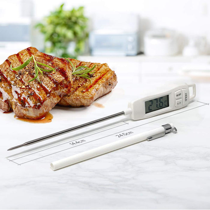 Bratenthermometer Fleischthermometer Lebensmittelthermometer mit Großes Display - Ibonto.de