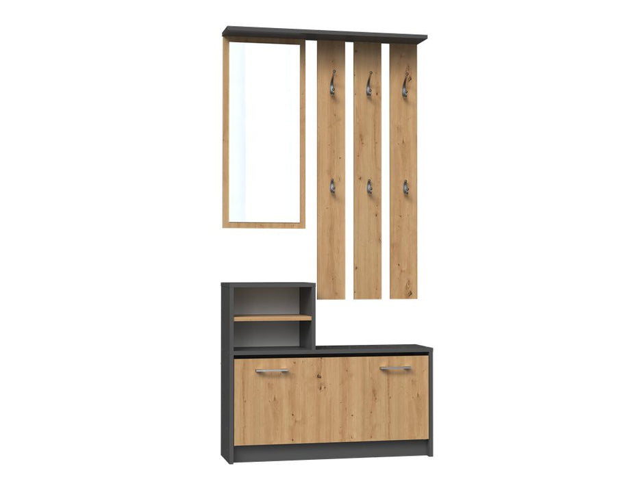 TOPESHOP Garderoben-Set Traumgarderobe: Kleiderschrank Spiegel