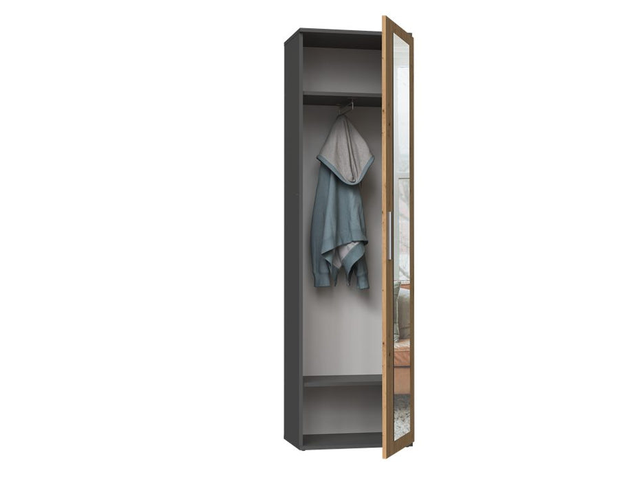 TOPESHOP Garderobenschrank Garderobenschrank mit Spiegel Wohnraum