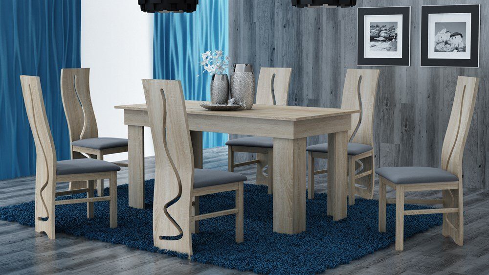 TOPESHOP Esstisch Robuster Holztisch für Esszimmer & Küchentisch
