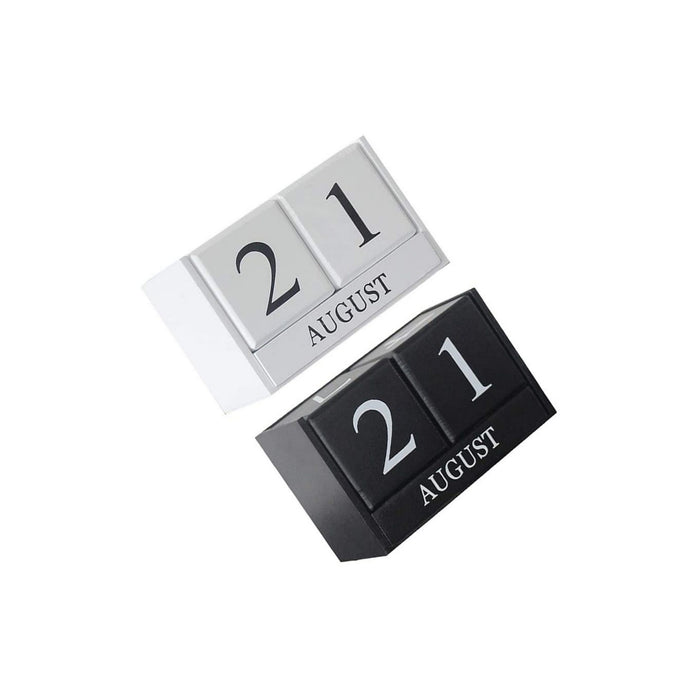 relaxdays Tischkalender »Tischkalender Holzkalender Schreibtisch Kalender Würfel Block Küchenkalender«