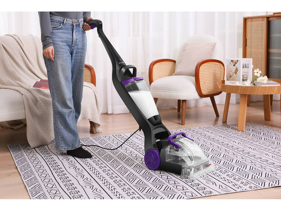 Swiss Pro Teppichreinigungsgerät 800W zum Waschen Teppichen/ Fußmatten  Reinigungssystem