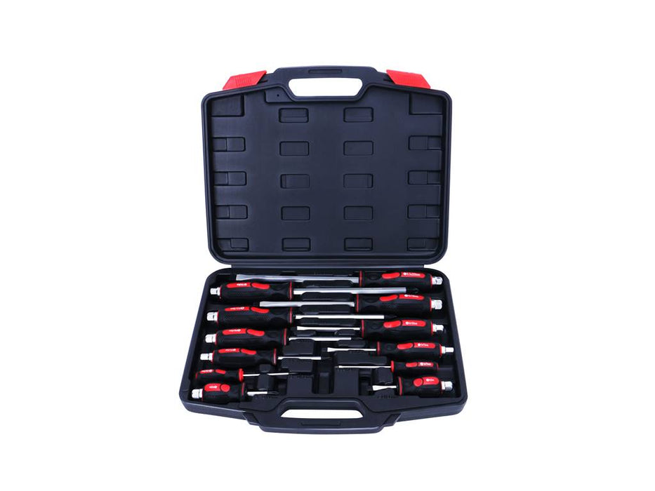 Kraft Pro 12 PCS-Schraubendreher Set inkl. Koffer Chrom-Vanadium Werkzeugset, Schraubenzieher