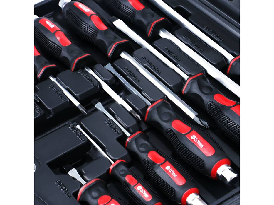Kraft Pro 12 PCS-Schraubendreher Set inkl. Koffer Chrom-Vanadium Werkzeugset, Schraubenzieher