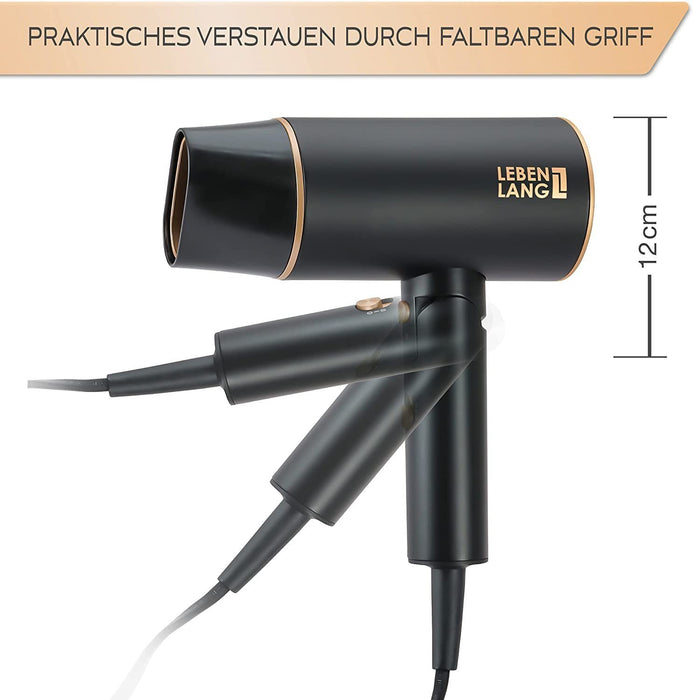 Haartrockner 2100W - Anti-Spliss mit Kaltluft Modus, Haartrockner Klein Hairdryer