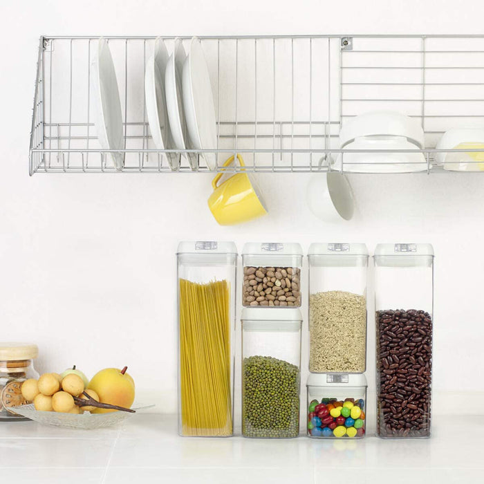 Kaufe Luftdichte Premium-Vorratsbehälter für Lebensmittel – Set mit 7  Küchen-Vorratsbehältern für die Organisation der Speisekammer – BPA-freie  Kanister-Sets – auslaufsichere Deckel