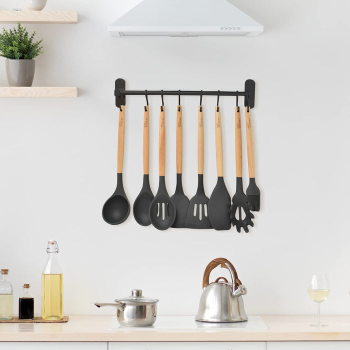 Küche - Küchenstange - Starker Selbstklebend 3M Ohne Bohren - Küchenleiste Stang