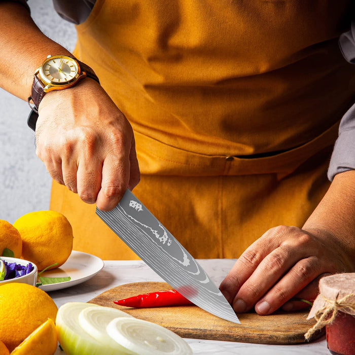 Kochmesser Profi Messer scharf aus rostfreiem Edelstahl mit ergonomischem